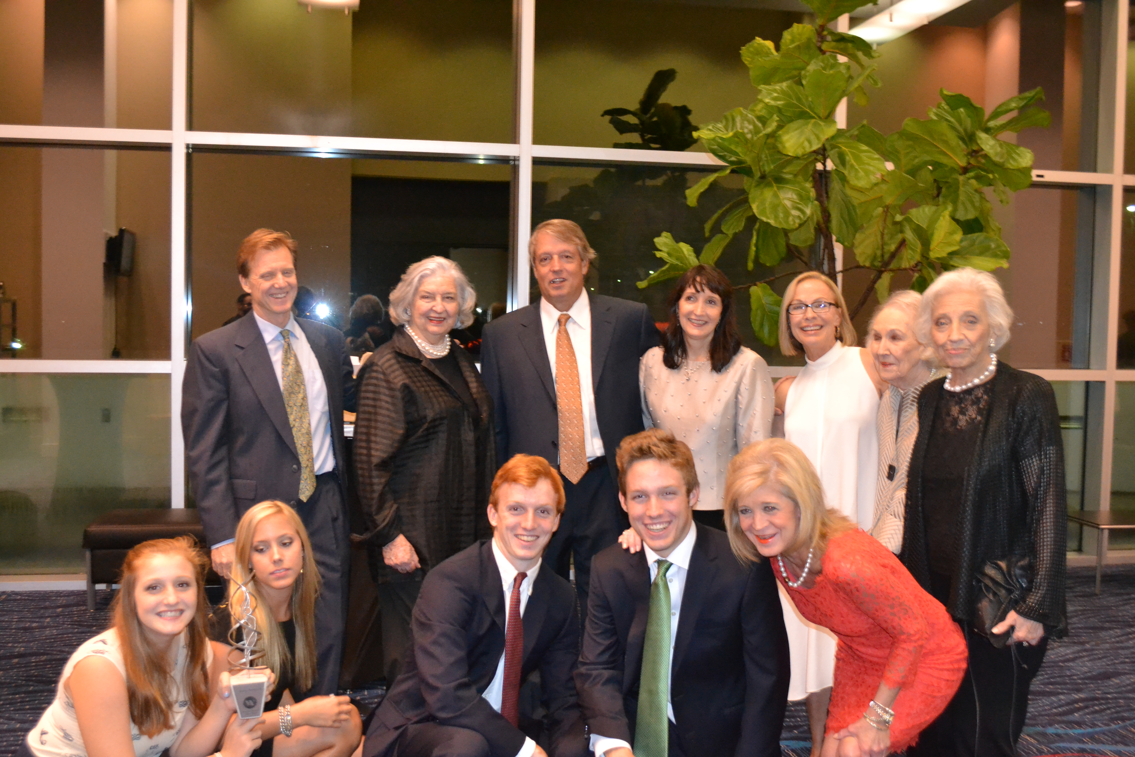 Betty Bumpers attended the induction ceremony surrounded by her children, grandchildren, cousins and friends.